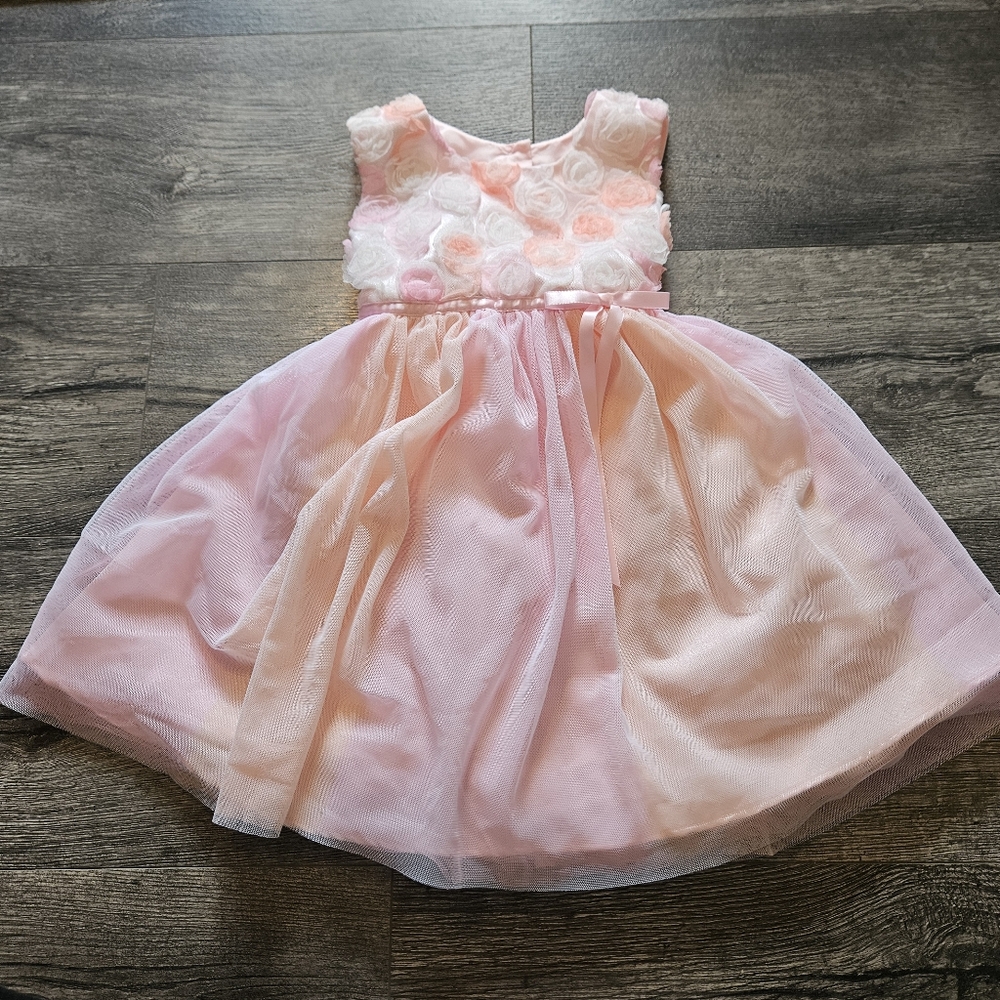 Ombre Rose Detail Dress